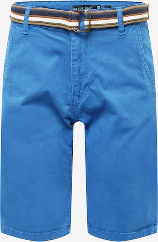 INDICODE JEANSregular Chino hlače 'Royce' - plava boja: prednji dio