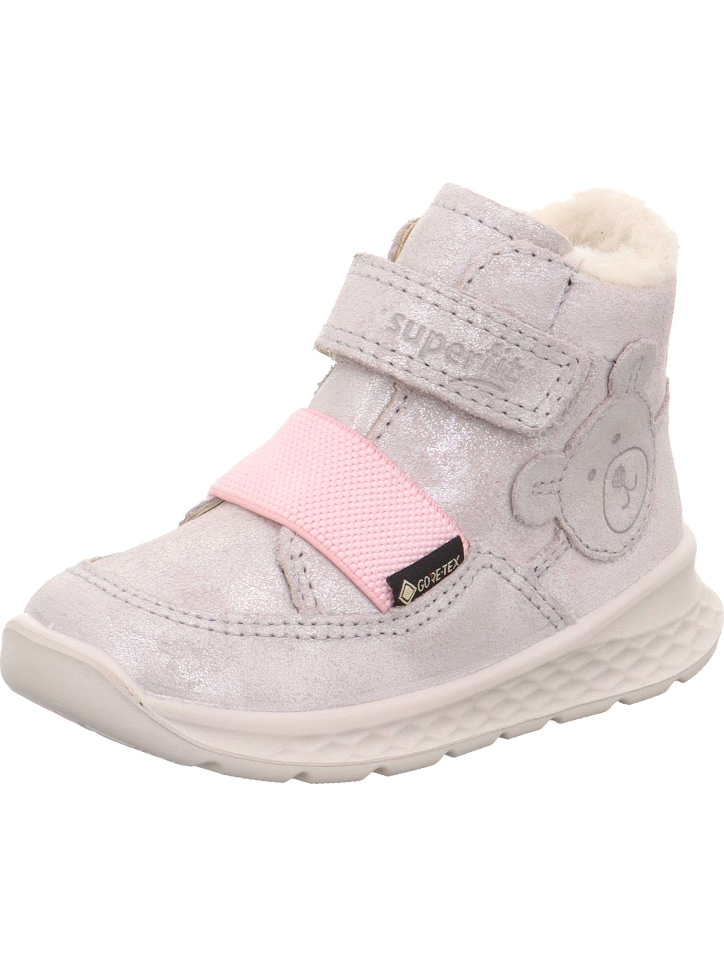 SUPERFIT First-Step Shoes 'Breeze' in Silver: front