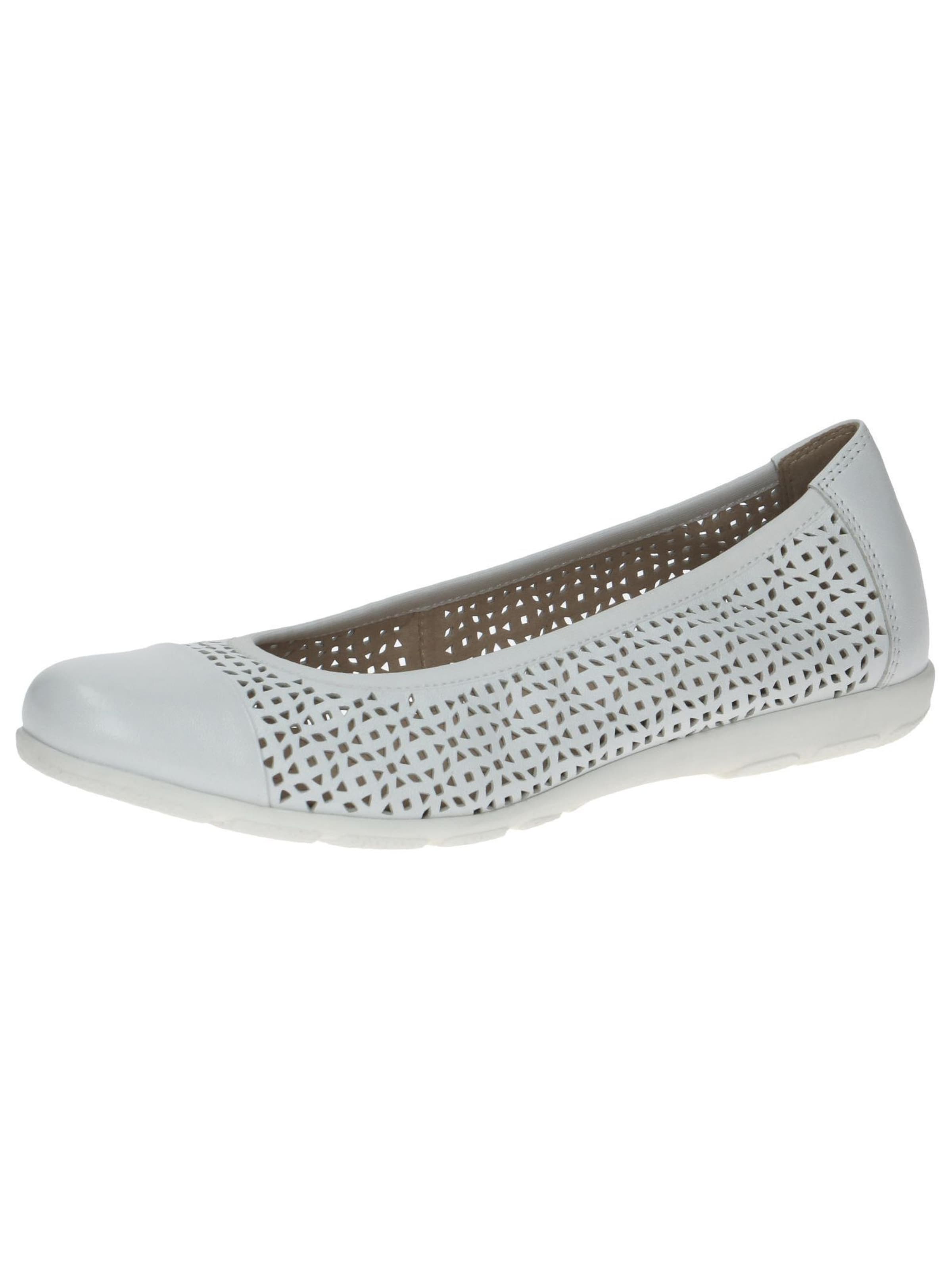 CAPRICE Ballerina in White: front
