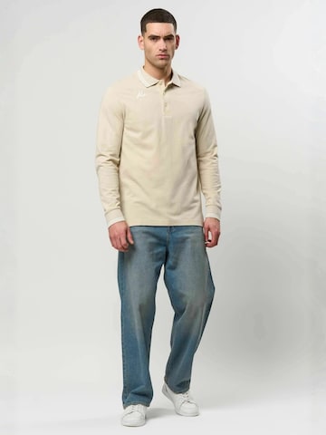 KAPPA Regular fit Button Up Shirt ' KMLogo ' in Beige