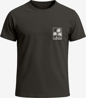 Neverless Shirt 'Logo Palmen' in Grey: front