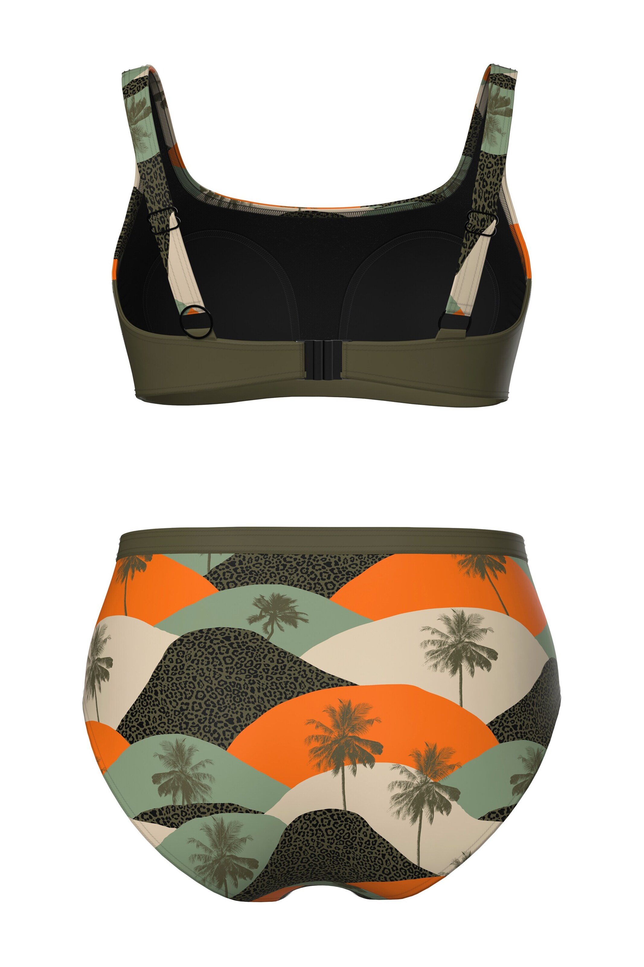 Ulla Popken Bandeau BH in Groen