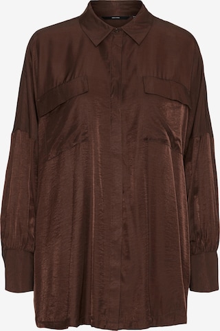 VERO MODA Blouse 'TIKA' in Bruin: voorkant