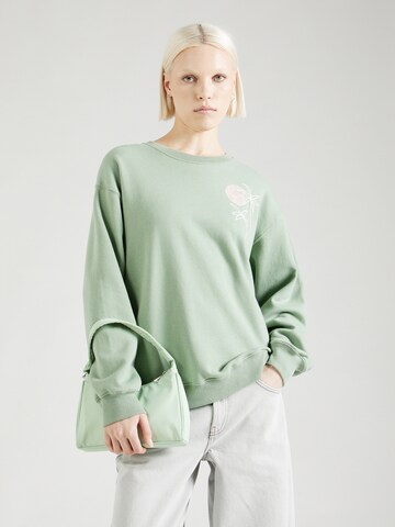 HOLLISTER Sweatshirt in Green