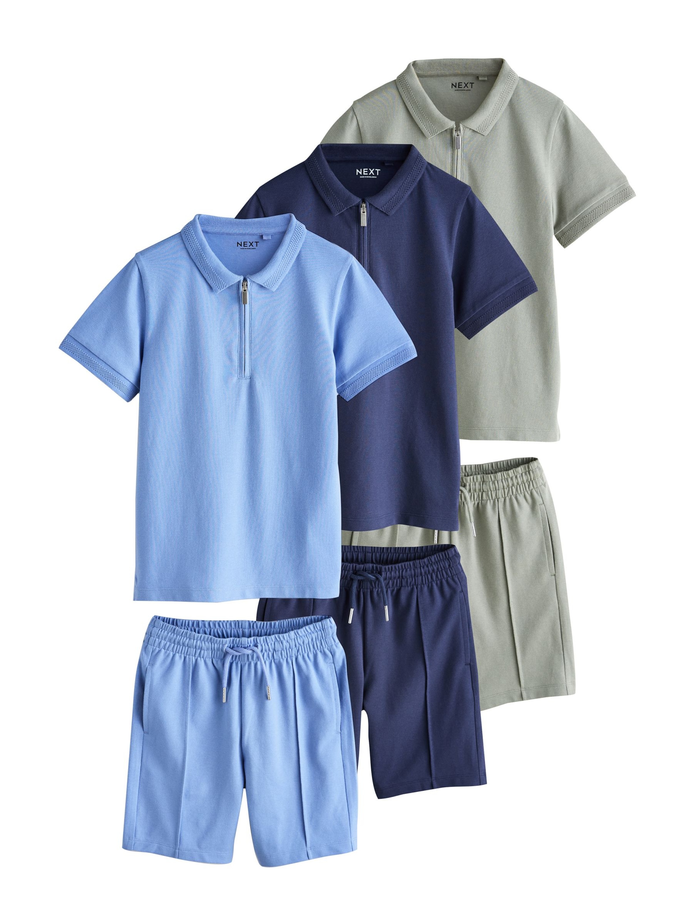 Set Next en bleu : devant