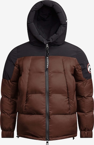 Veste outdoor ' Luna Daunenpuffer ' JACK1T en marron : devant
