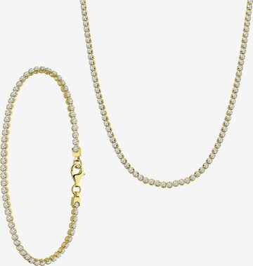 Lucardi Jewelry Set in Gold: front