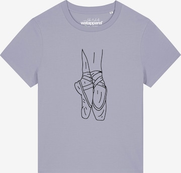 Watapparel Shirt 'Ballett Spitze' in Lila: voorkant