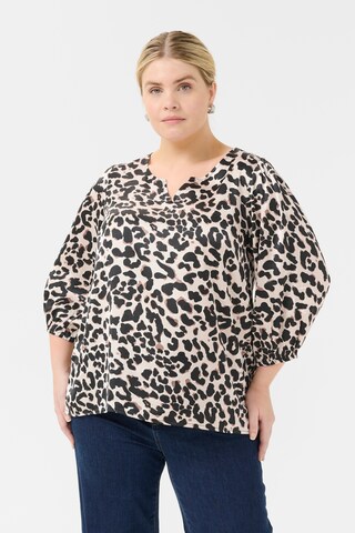 KAFFE CURVE - Blusa 'KCMegda' em preto: frente