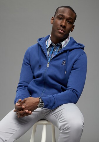 DELMAO Sweatjacke in Blau