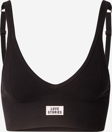 LOVE Stories Bustier Rintaliivi 'Posey' värissä musta: etupuoli
