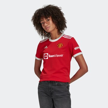 ADIDAS SPORTSWEAR Spordisärk 'Manchester United 21/22', värv punane: eest vaates