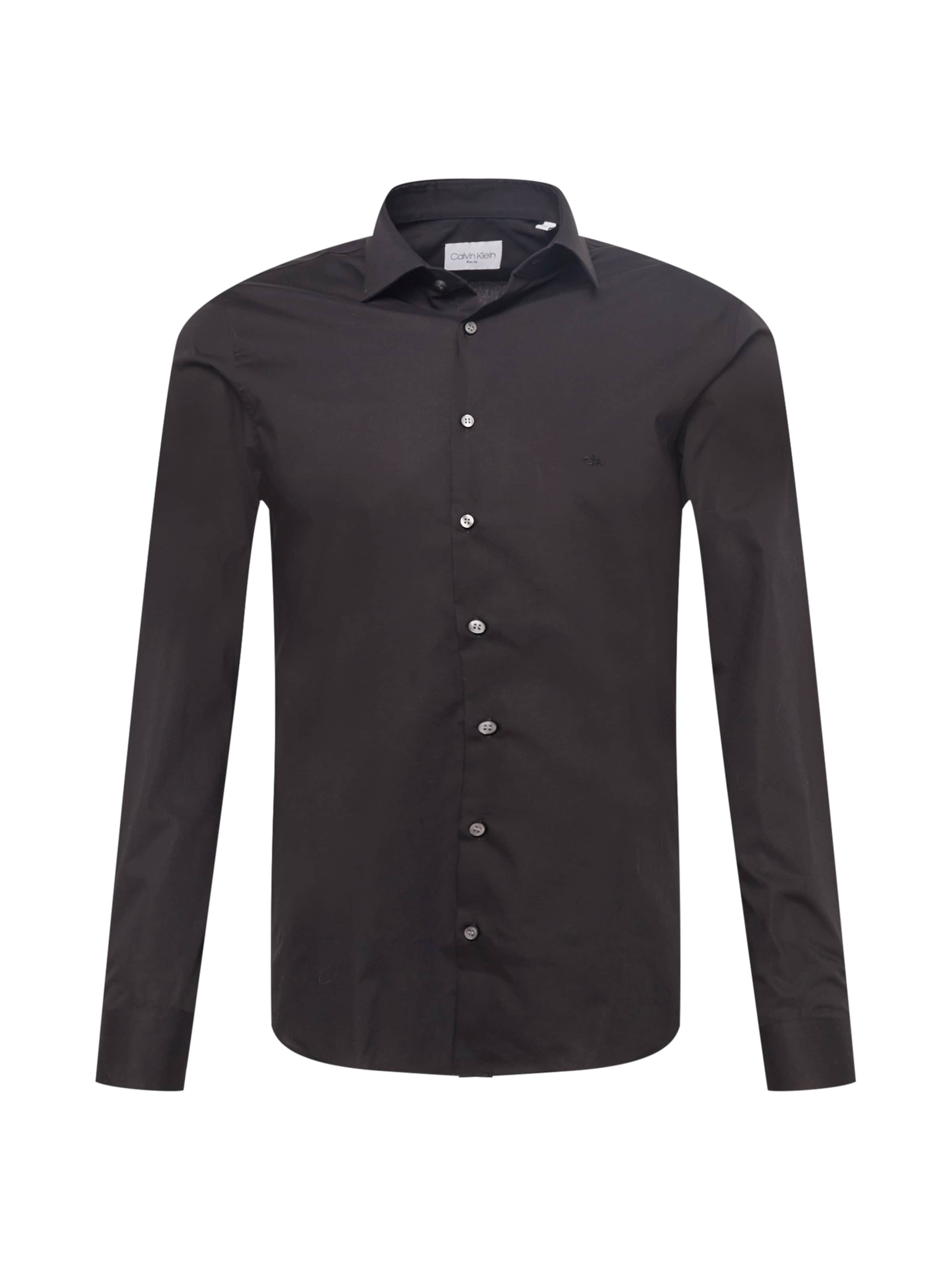 Calvin Klein Slim Fit Skjorte i sort: forside