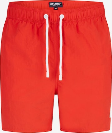 HECHTER PARIS Swim Trunks in Red: front