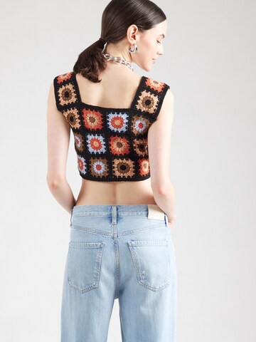 VILA Knitted top 'VIDEMSEY' in Black