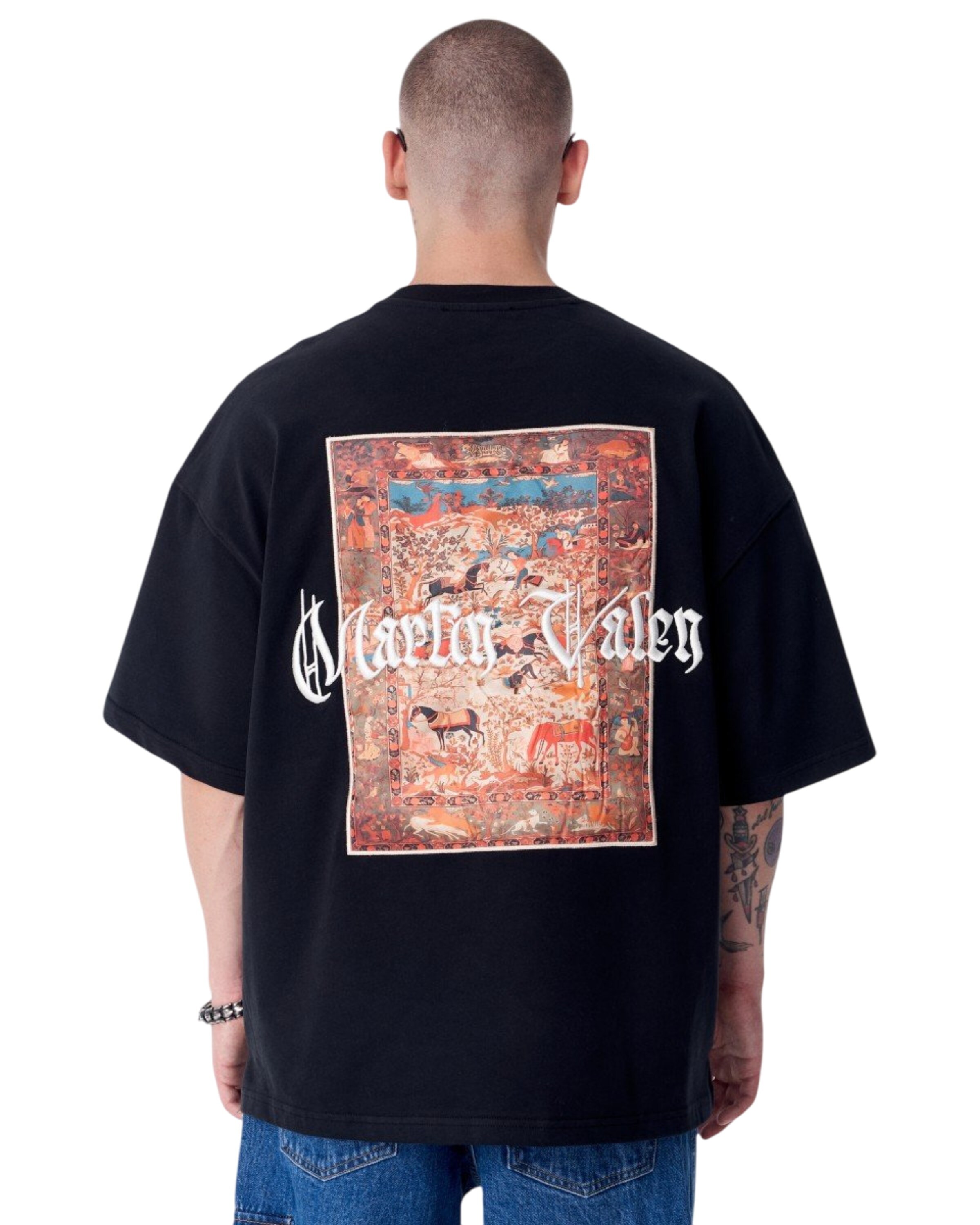 MARTIN VALEN Shirt in Zwart: voorkant