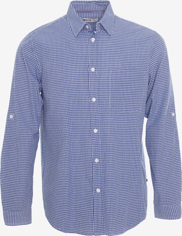 BIG STAR Regular fit Overhemd 'Mersinino' in Blauw: voorkant