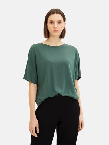 T-shirt TOM TAILOR en vert : devant