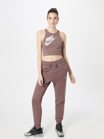 Effilé Pantalon 'Phoenix Fleece' Nike Sportswear en violet