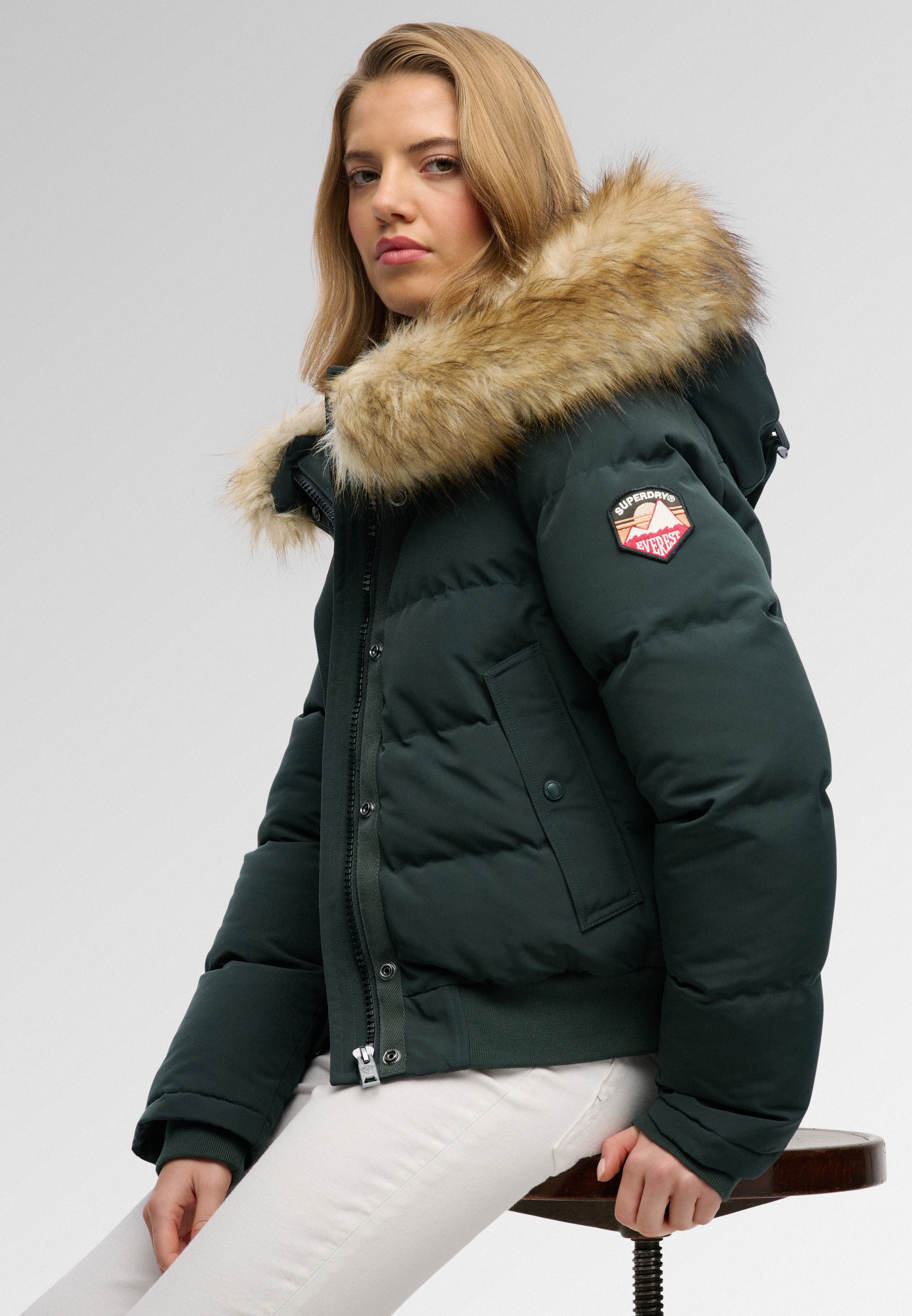 Superdry & Co Winter Jacket 'Everest' in Green
