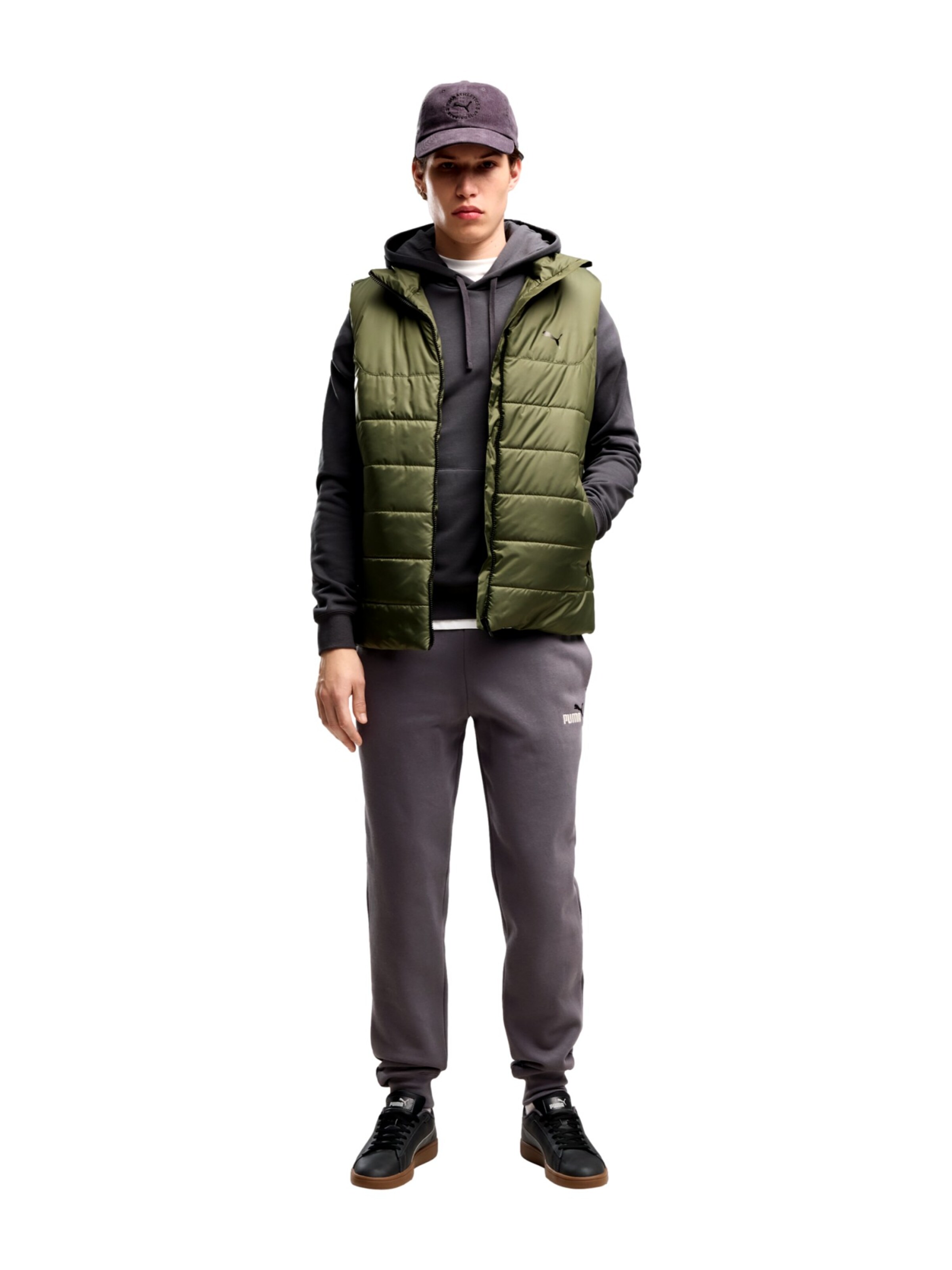 Felpa sportiva 'ESS No.1' di PUMA in grigio