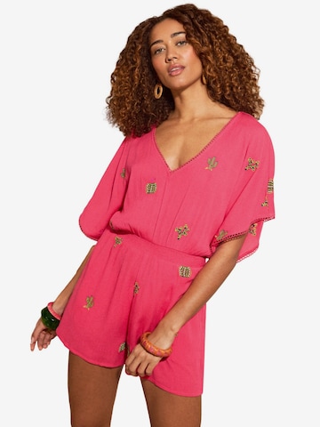 love & roses Jumpsuit in Pink: front