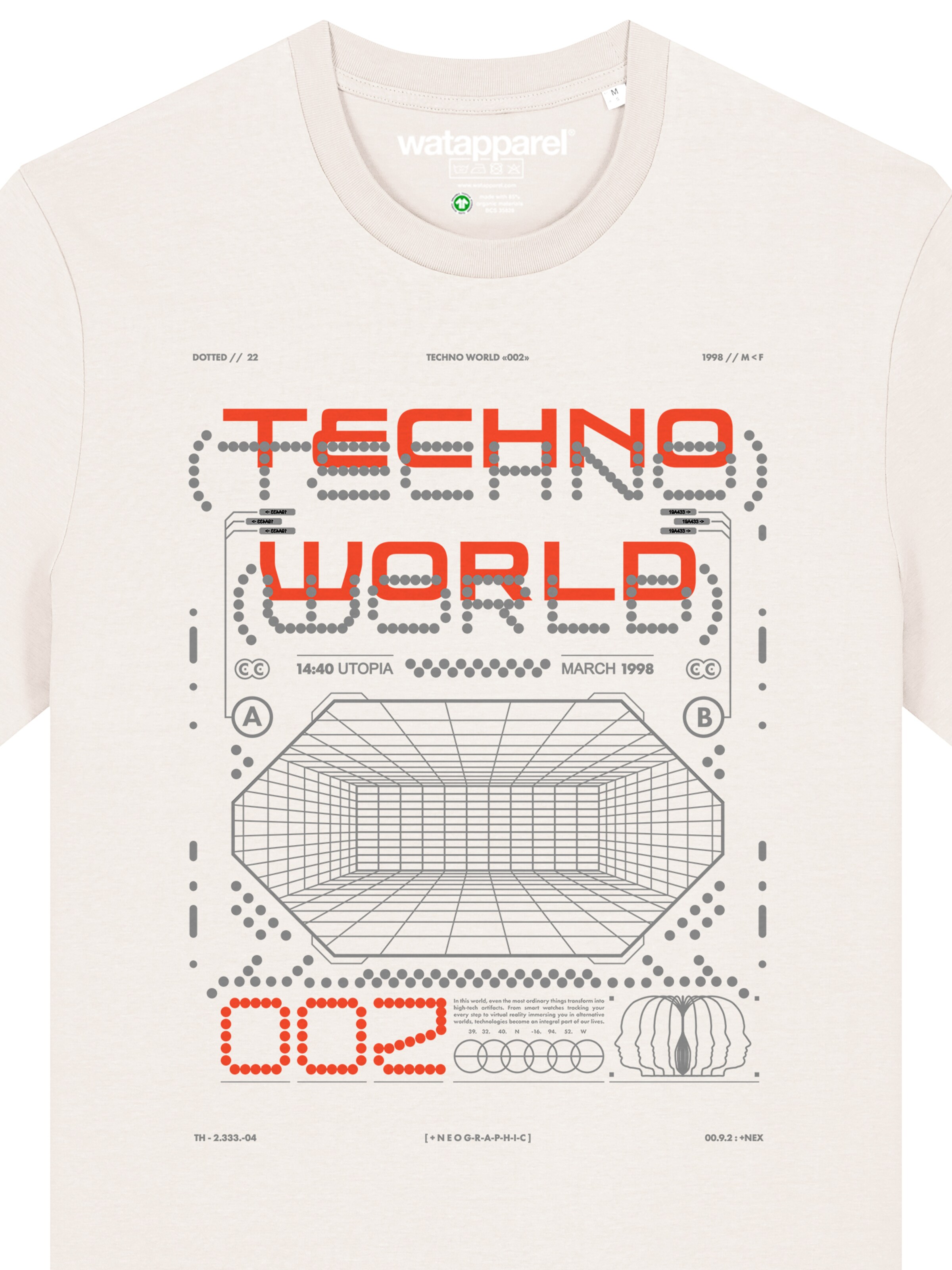 Watapparel Shirt 'Technoworld' in Wit