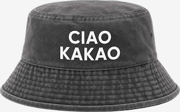 Neverless Hat 'Ciao Kakao' in Black: front