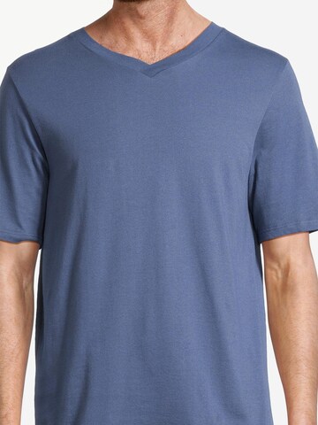 SCHIESSER Pyjama kort 'Night & Home' in Blauw