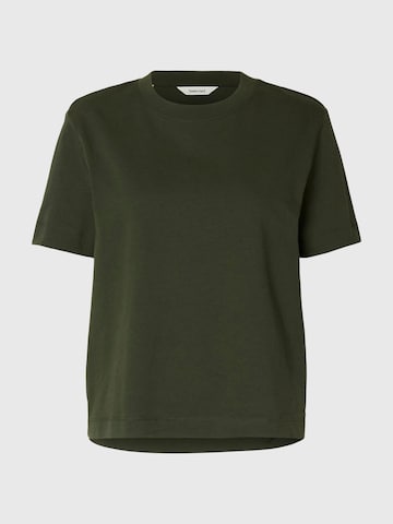 SELECTED Shirt 'SLFEssential' in Green: front