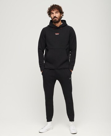 Superdry Regular Sporthose in Schwarz