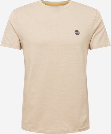 TIMBERLAND T-shirt 'Dun-River' i beige: framsida