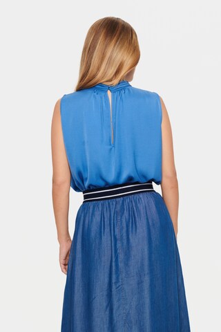 SAINT TROPEZ - Blusa 'Aileen' em azul