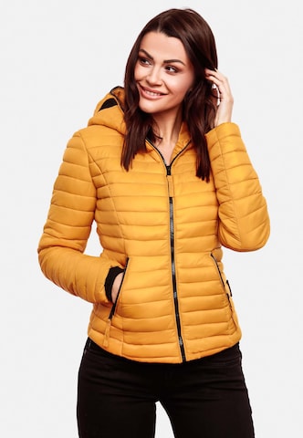 NAVAHOO Between-Season Jacket 'Kimuk' in Yellow: front