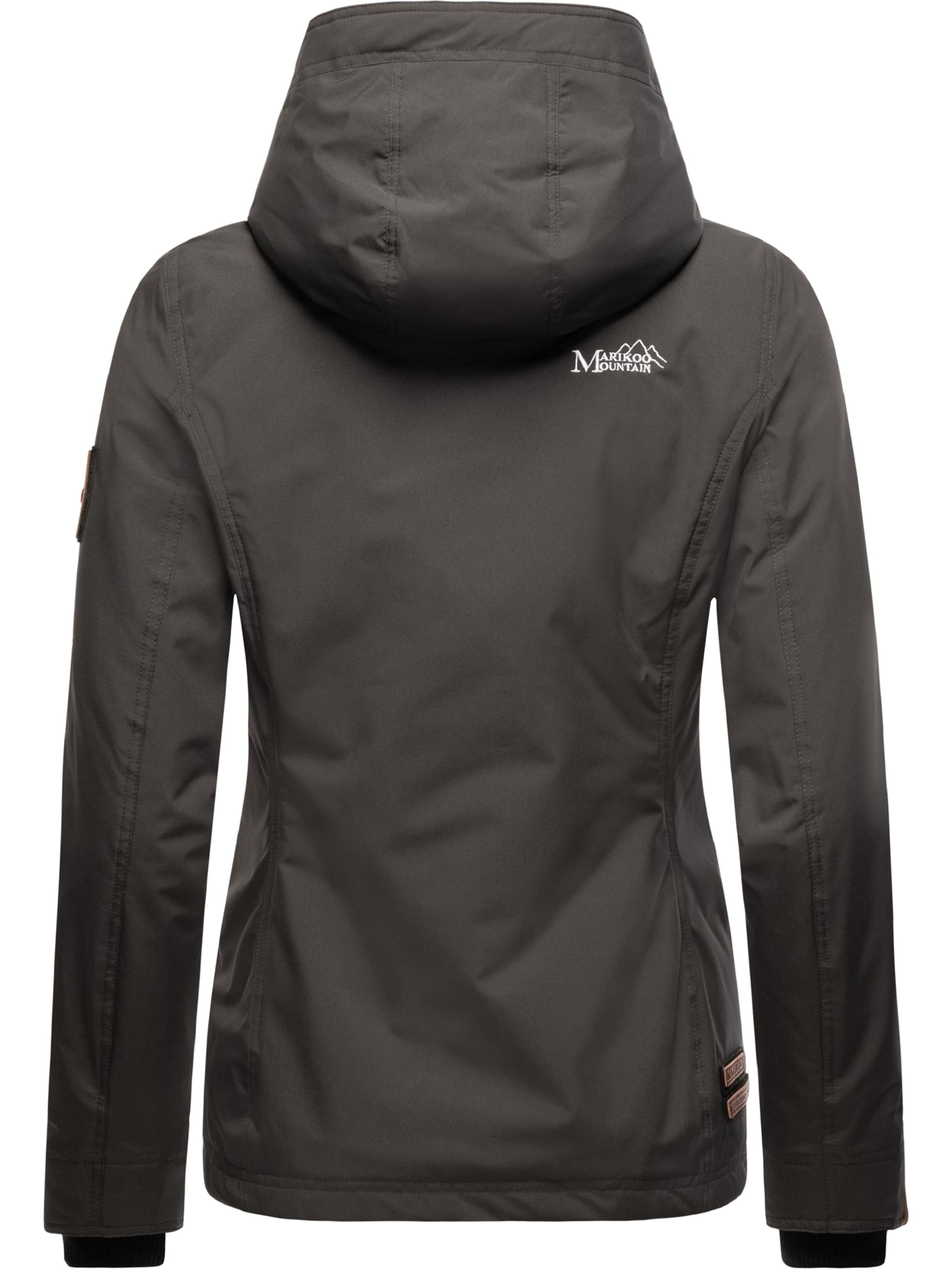 MARIKOO Prehodna jakna 'Brombeere' | siva barva