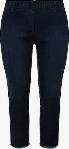 Ulla Popken Slimfit Jeans 'Sienna' in Blauw: voorkant
