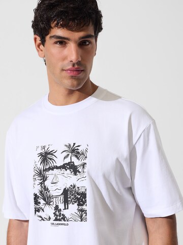 Karl Lagerfeld Tričko 'Villa la Vigie' – bílá