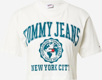 Tommy Jeans T-Krekls, krāsa - degvielas krāsas / sarkans / gandrīz balts, Preces skats