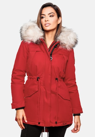 NAVAHOO Winter parka in Red: front