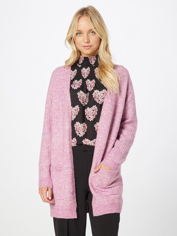 Fransa Knit Cardigan 'SANDY' in Pink: front