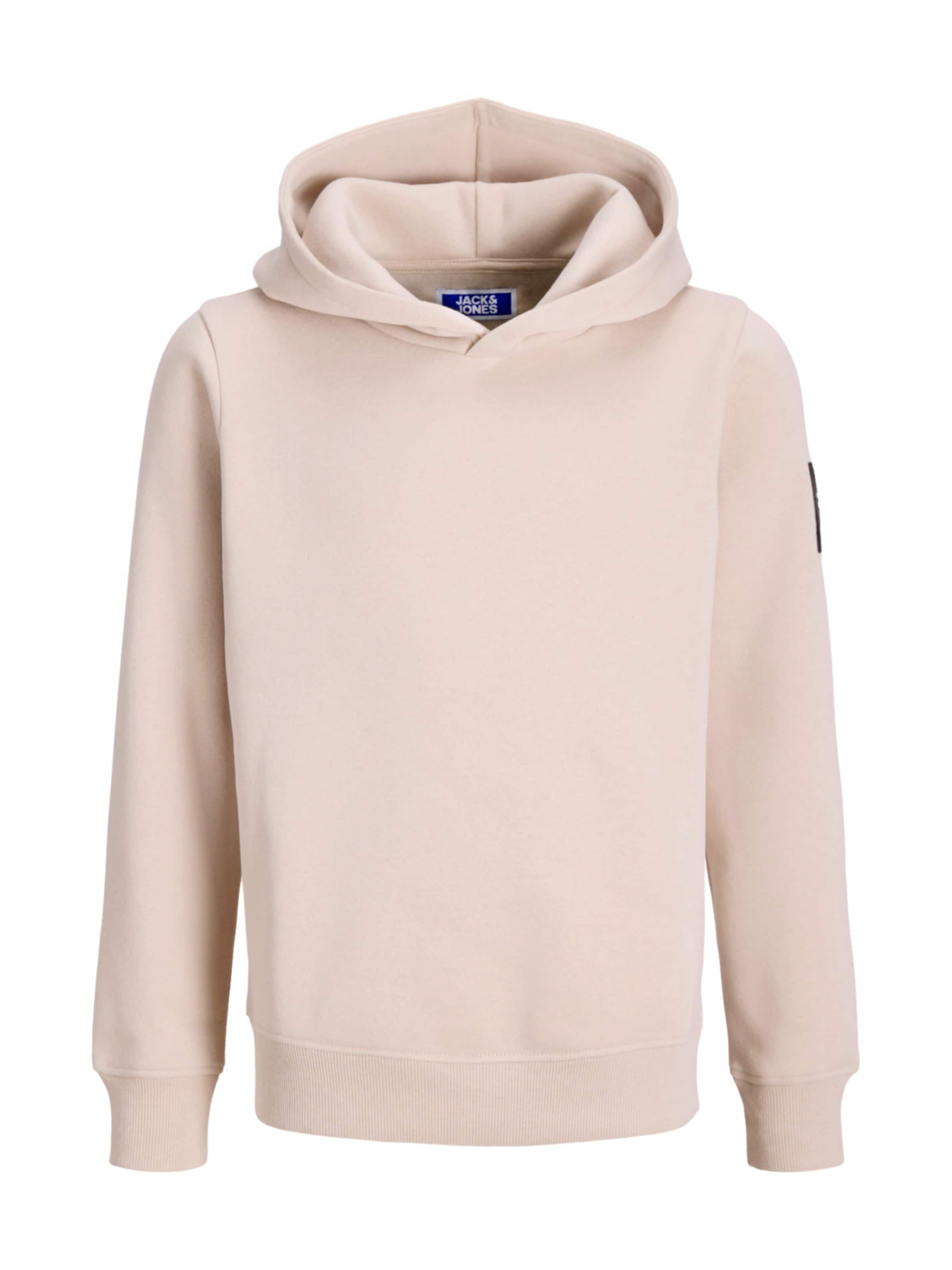 Jack & Jones Junior Sweatshirt 'JJCleveland' i beige: framsida