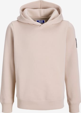 Jack & Jones Junior Sweatshirt 'JJCleveland' i beige: framsida