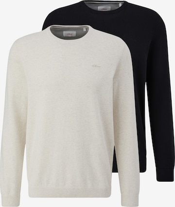 s.Oliver Pullover 'Basic' in Schwarz: Vorderseite