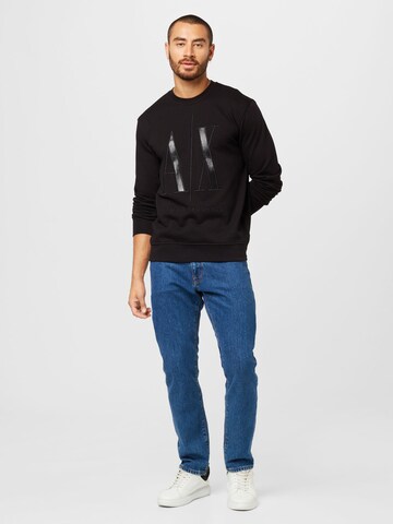 ARMANI EXCHANGE Sweatshirt in Zwart