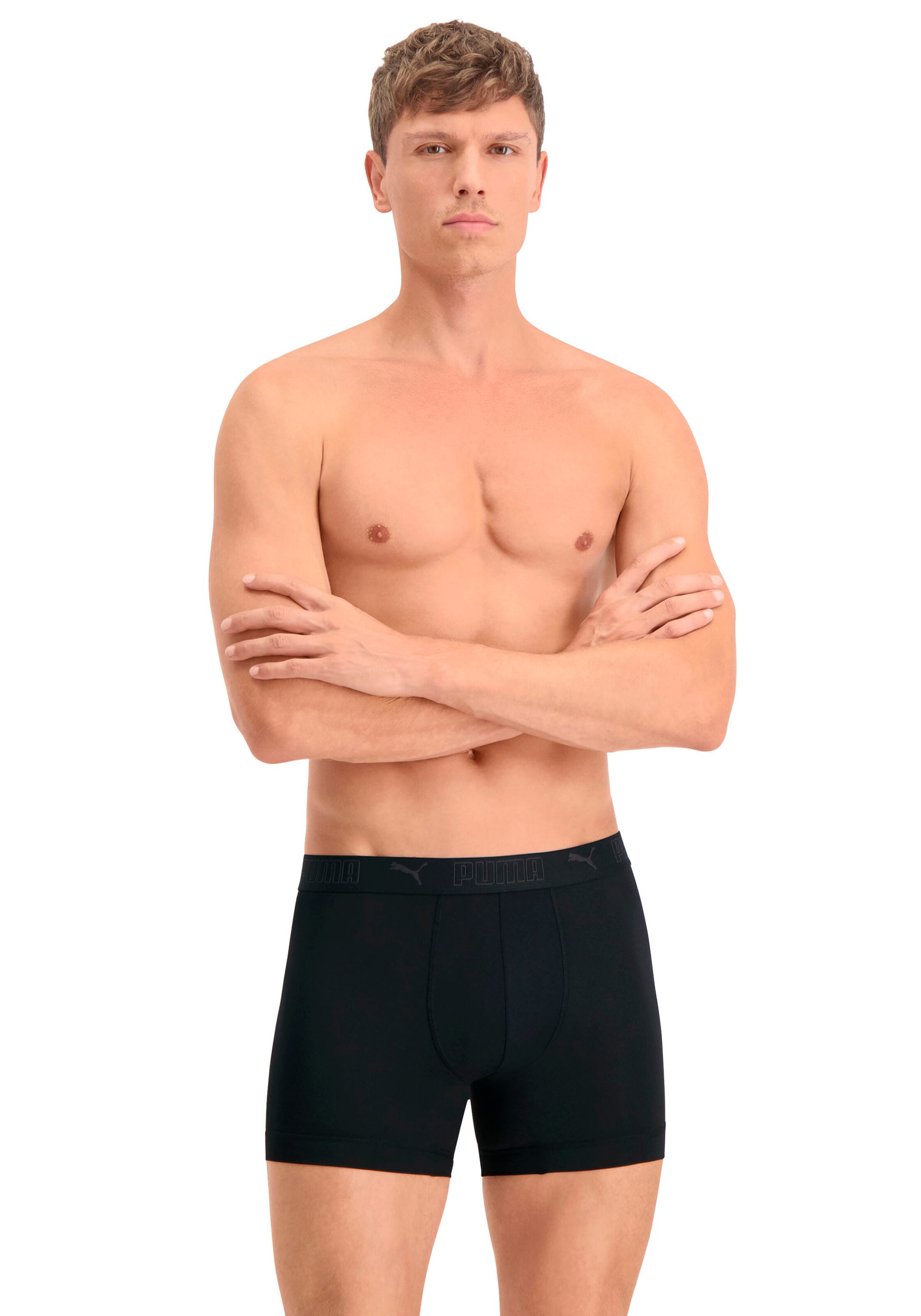 PUMA Boxershorts in Schwarz: Vorderseite