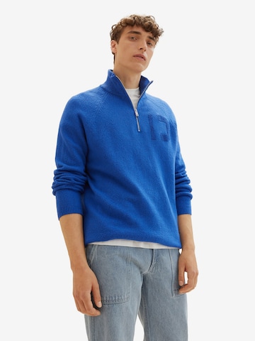 TOM TAILOR DENIM Pullover in Blau: predná strana