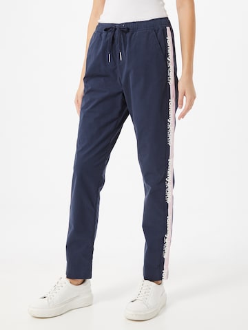 Tommy Jeans Regular Broek in Blauw: voorkant