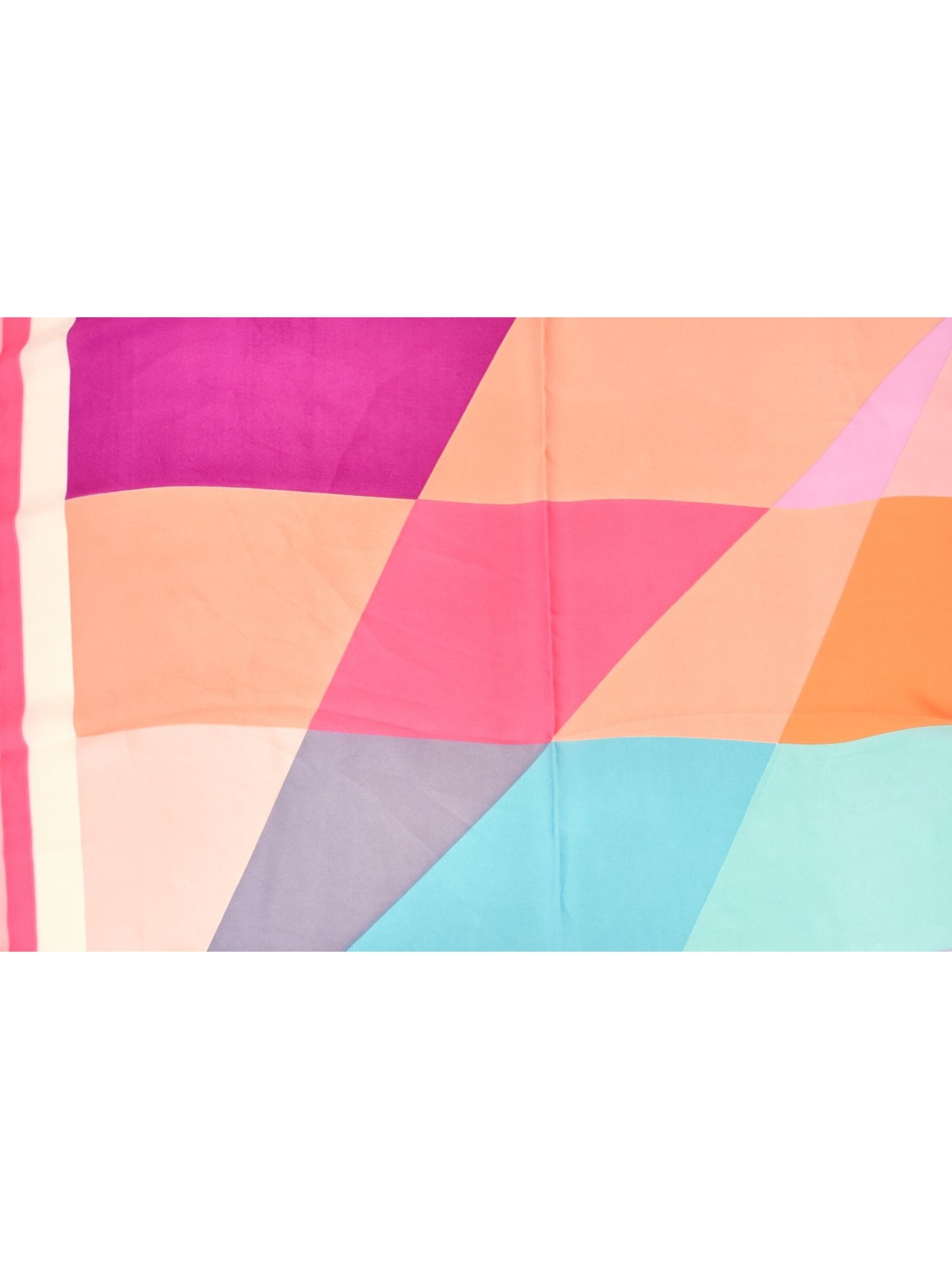 styleBREAKER Tuch 'Geometrisches Nickituch im Colour Blocking Design'‌‌‌‌‌‌‌‌ in Pink