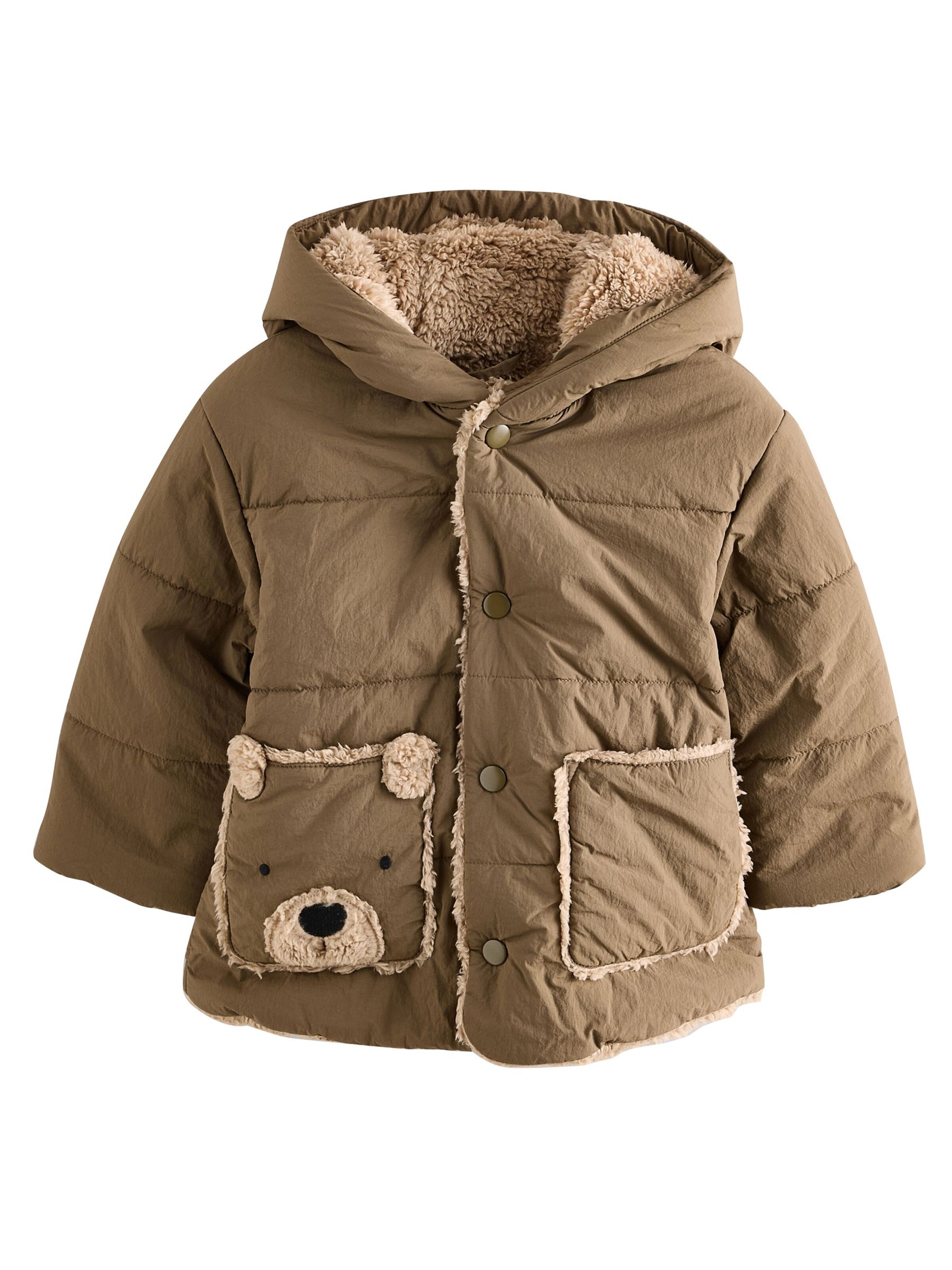 Next Between-season jacket in Brown: front