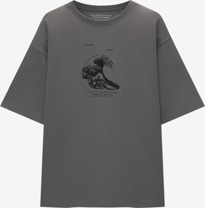Pull&Bear Shirt in dunkelgrau / schwarz, Produktansicht